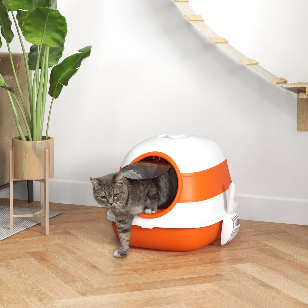 Foldable Cat Litter Tray with Lid