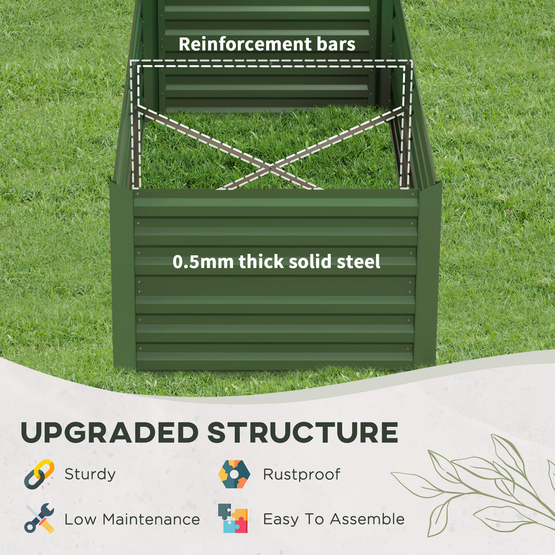 Set of 2 Raised Beds for Garden