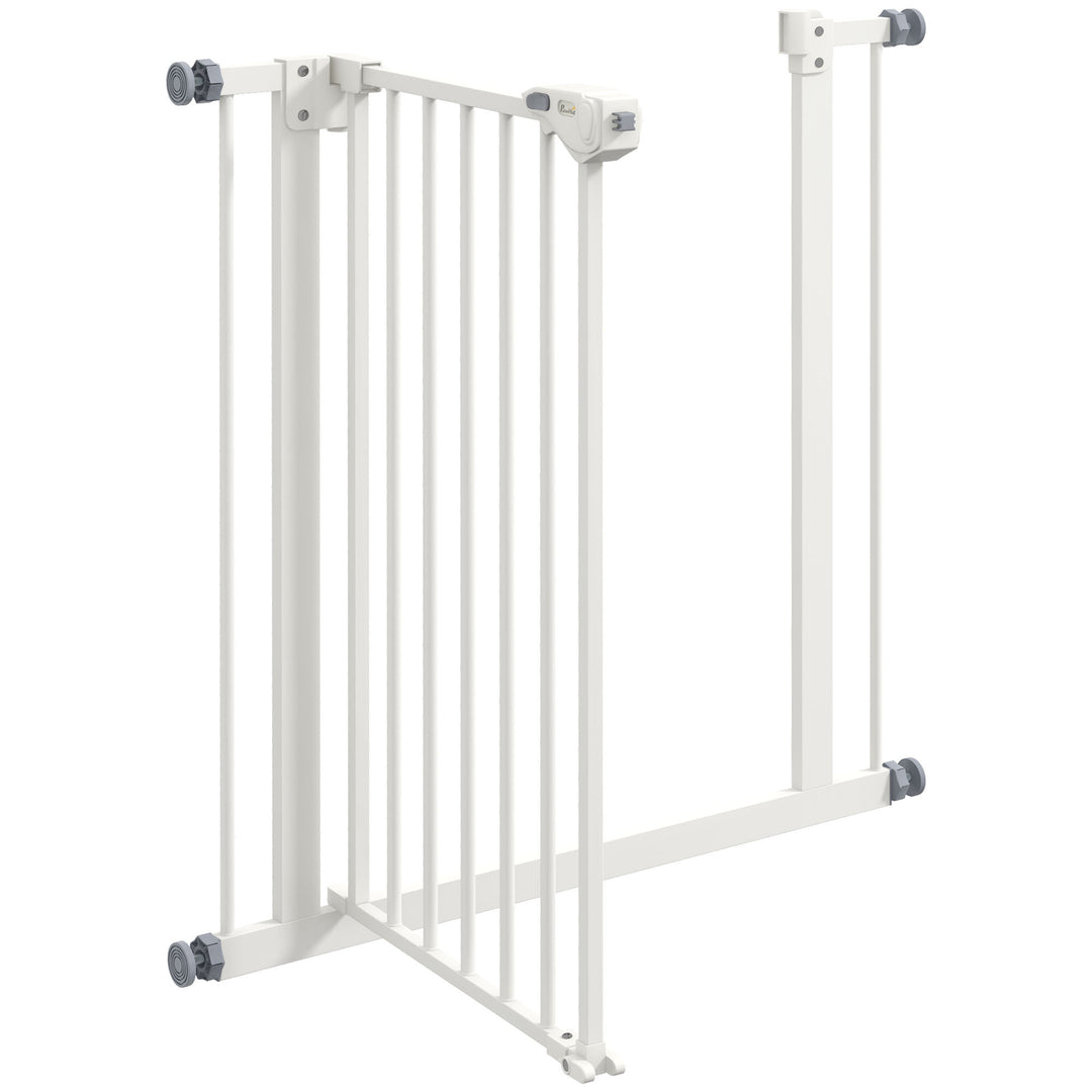 Adjustable Pet Gate: Metal Safety Barrier for Dogs