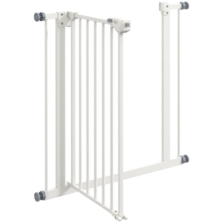 Adjustable Pet Gate: Metal Safety Barrier for Dogs