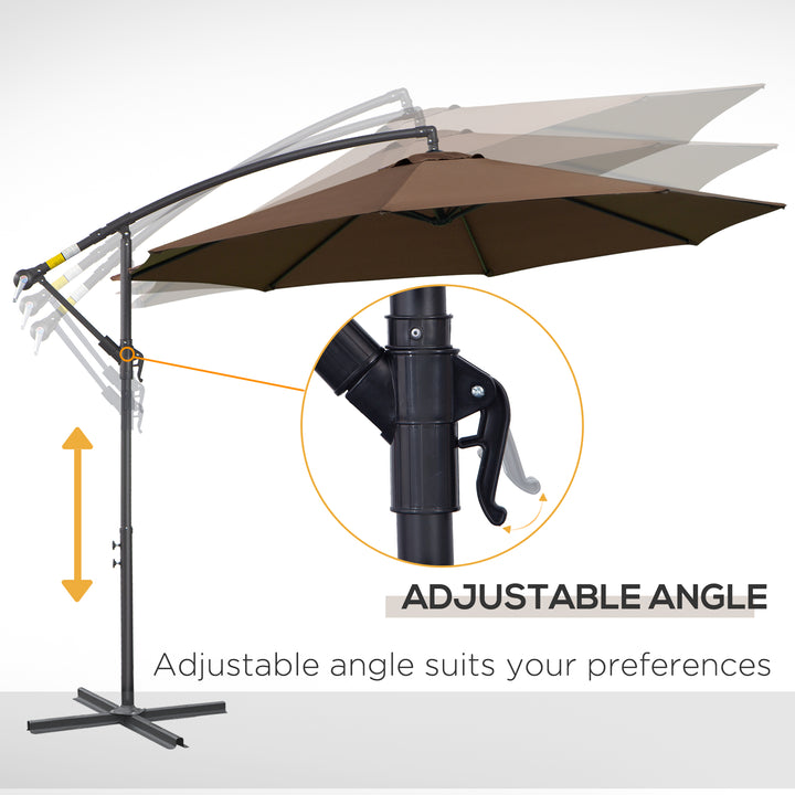 3M Brown Cantilever Umbrella