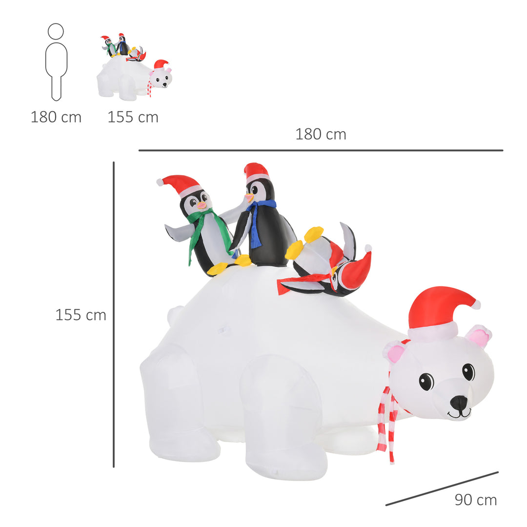 5ft Outdoor Christmas Inflatable with LED Light