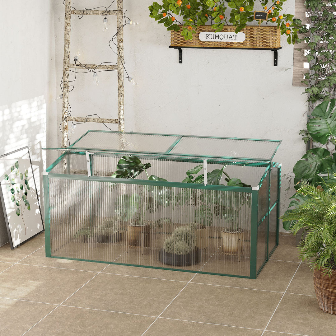 Aluminium Polycarbonate Greenhouse Cold Frame Grow House