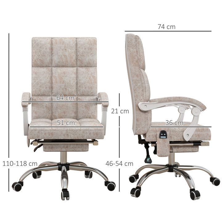 Vinsetto Executive Microfibre Office Chair, Beige