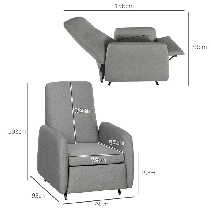 Push Back Recliner Armchair