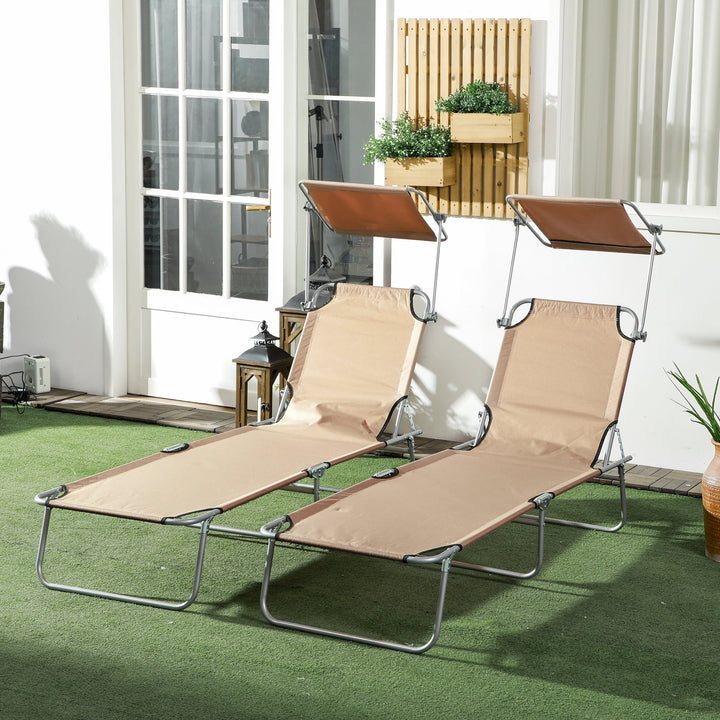 Sun Lounger Set of 2