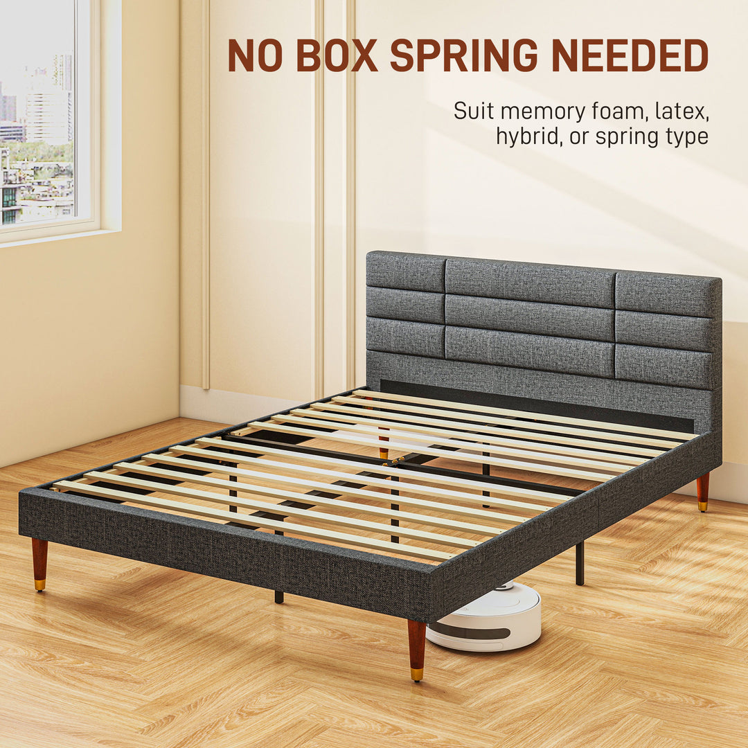 Upholstered King Bed Frame