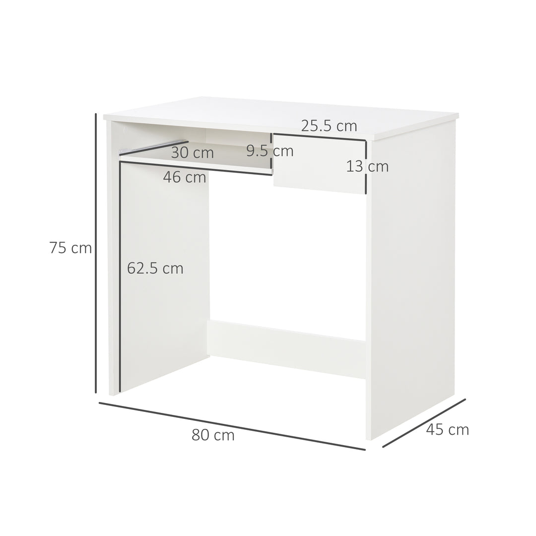 HOMCOM Desk with Keyboard Tray