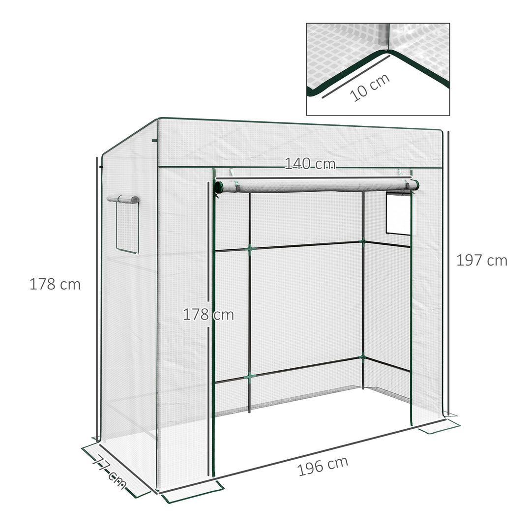 PE Cover Walk-in Outdoor Greenhouse