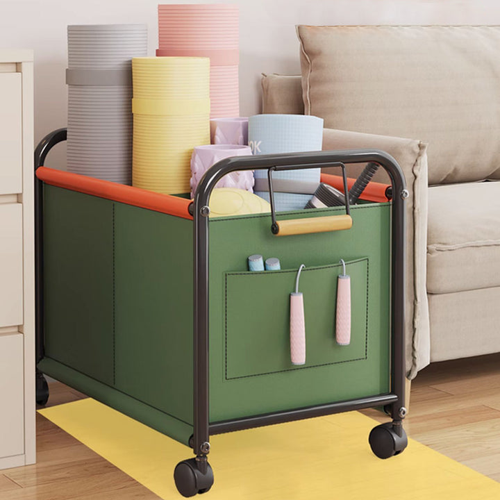 Metal Toy Storage Organizer Cart With Wheels