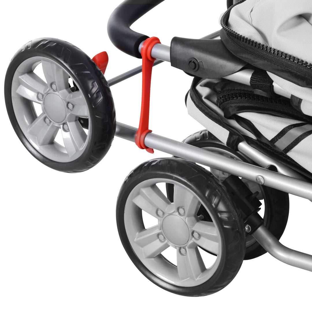 Pet Stroller for Pooches: Foldable Pushchair with Wheels