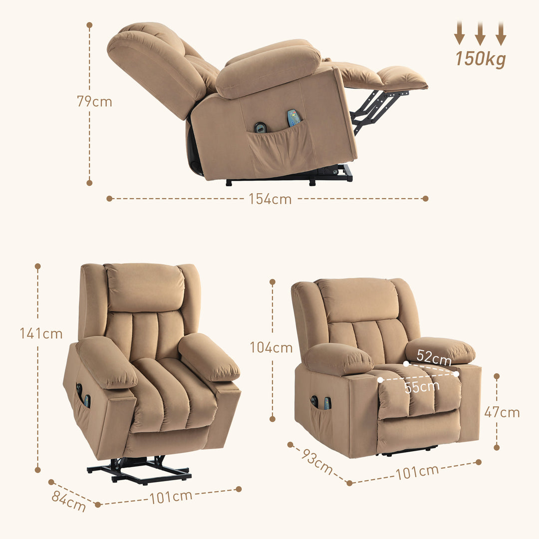 Power Lift Recliner Chair with Vibration Massage and Heat