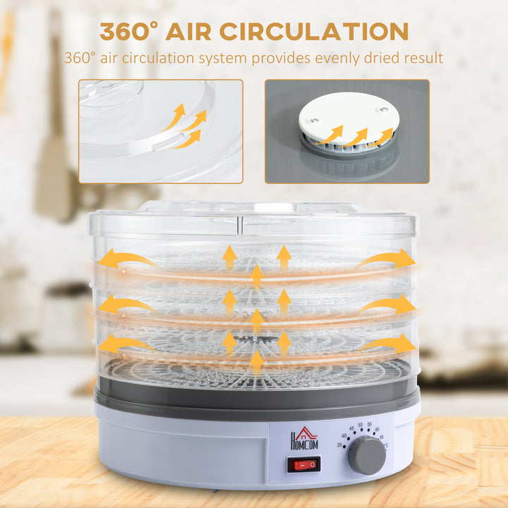 Food Dehydrator: 5 Tier 245W Dryer for Drying Fruits