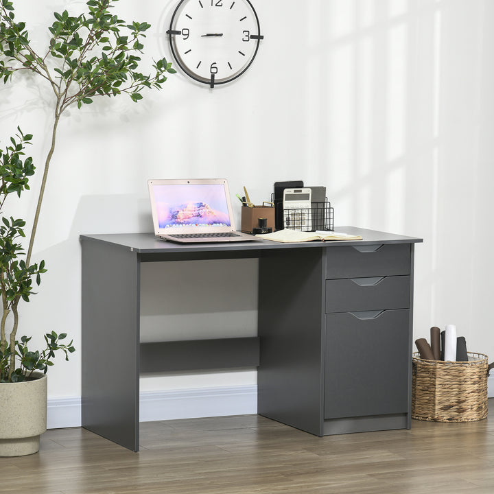 HOMCOM High Gloss Desk with Drawers