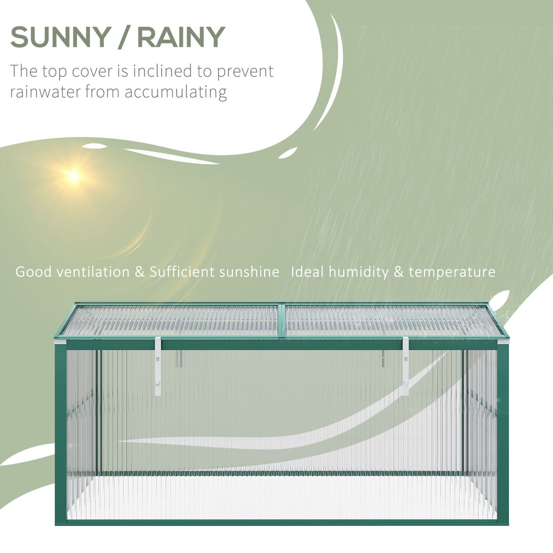 Aluminium Polycarbonate Greenhouse Cold Frame Grow House