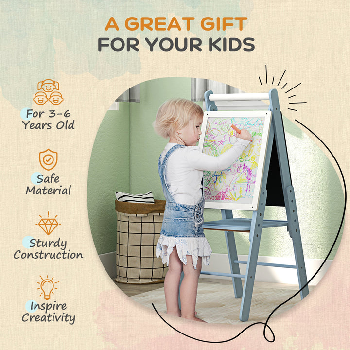 Art Easel for Kids with Paper Roll