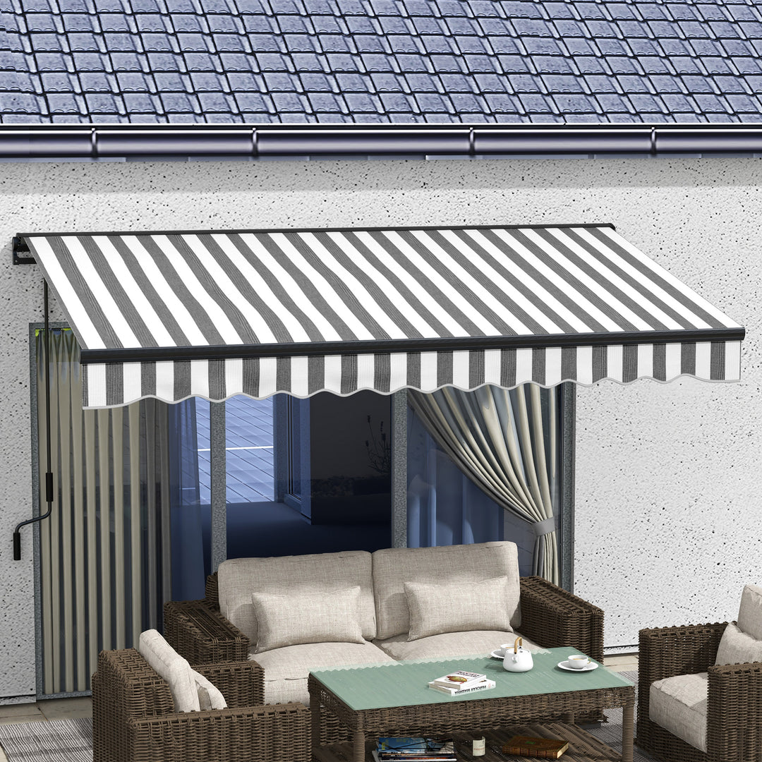 3.5 x 2.5m Aluminium Frame Electric Awning