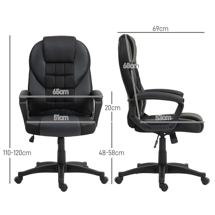 HOMCOM Executive Office Chair, Black