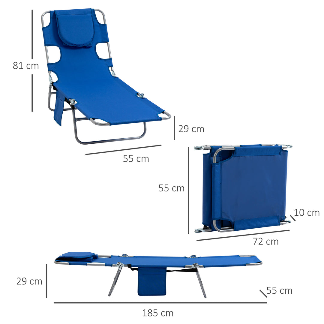 Foldable Sun Lounger Set