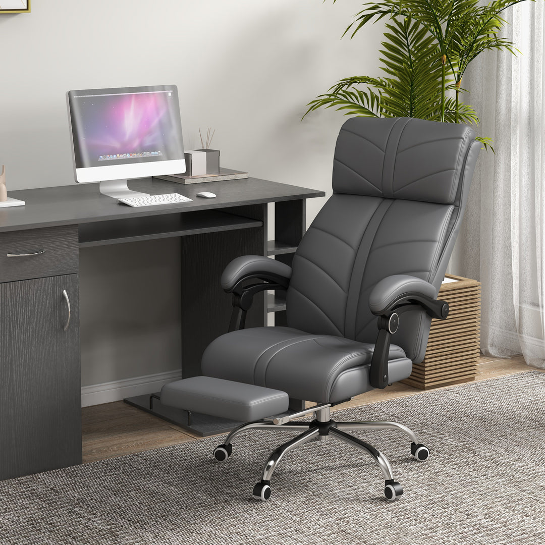 Vinsetto Vibration Massage Office Chair, Grey