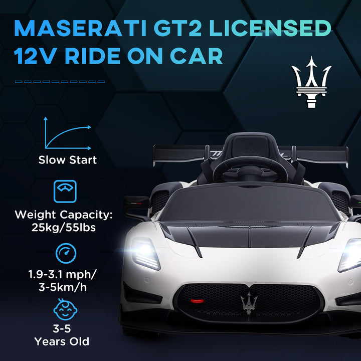 Maserati GT2 Licensed 12V Kids Electric Ride on Car with 4 Suspension