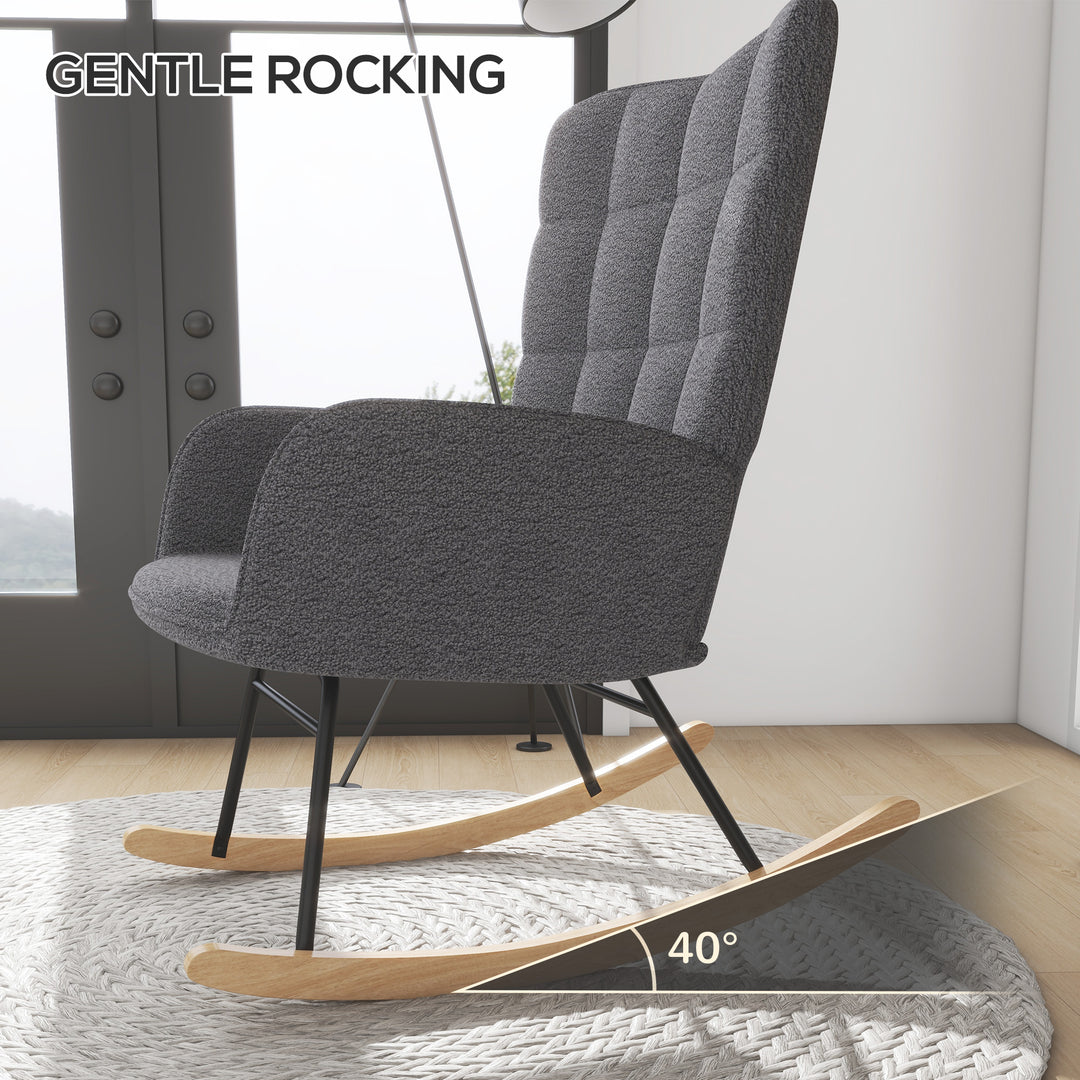 Wingback Rocking Chair for Nursing