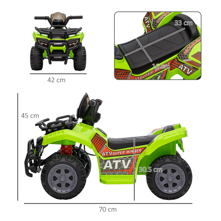 Kids Ride-on Four Wheeler ATV Car with Real Working Headlights