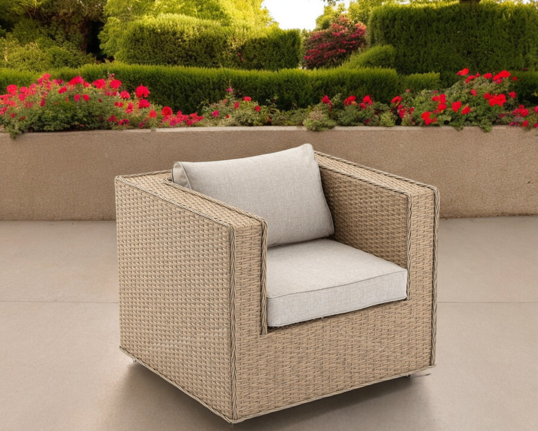 Rattan Garden Armchair in Willow - Ascot - Rattan Direct