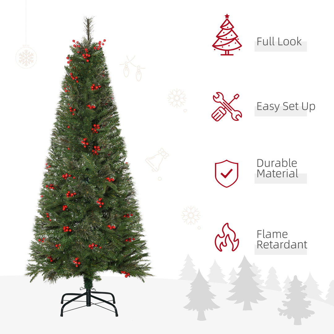 Pencil Artificial Christmas Tree with Realistic Branches