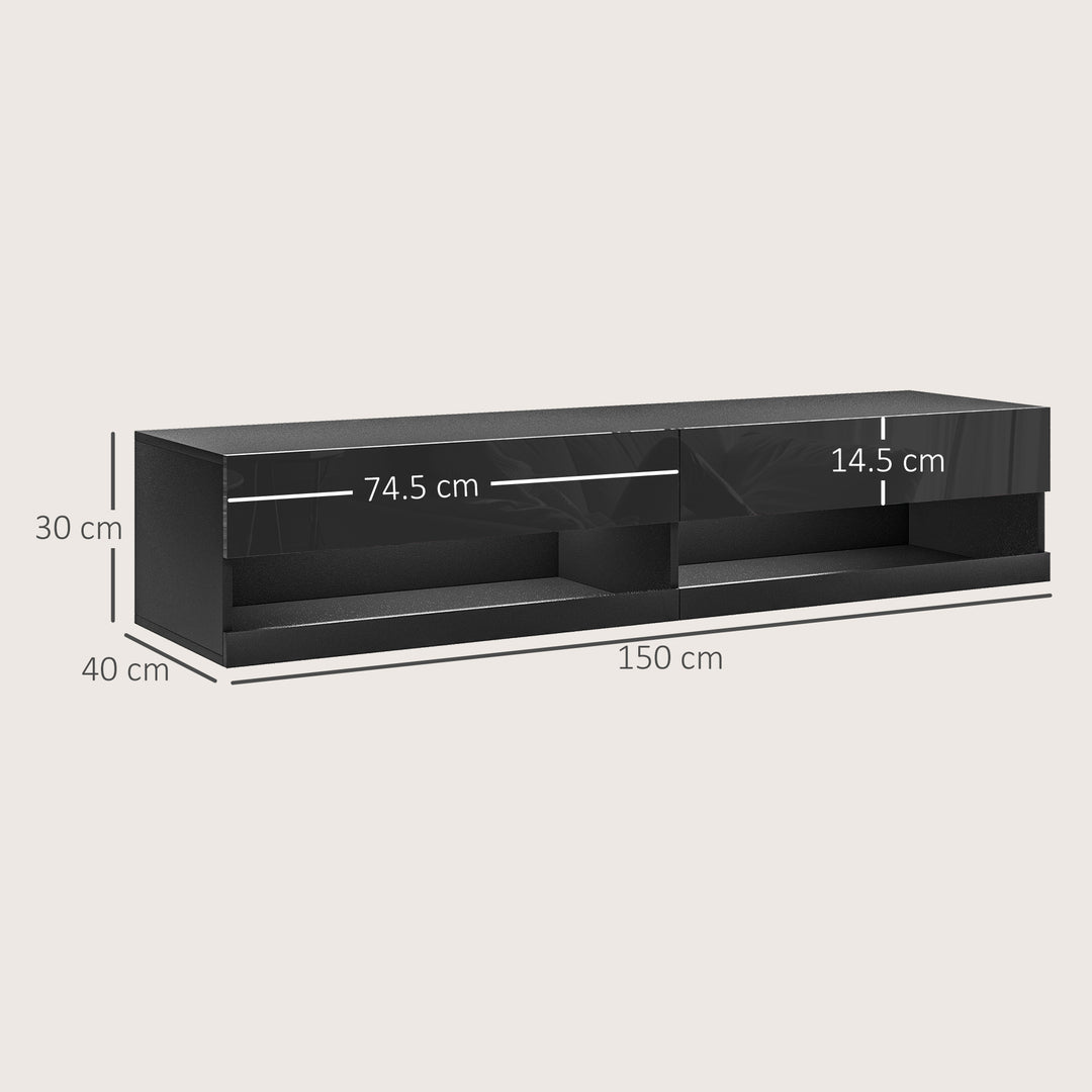 Floating TV Unit Wall Mounted TV Cabinet