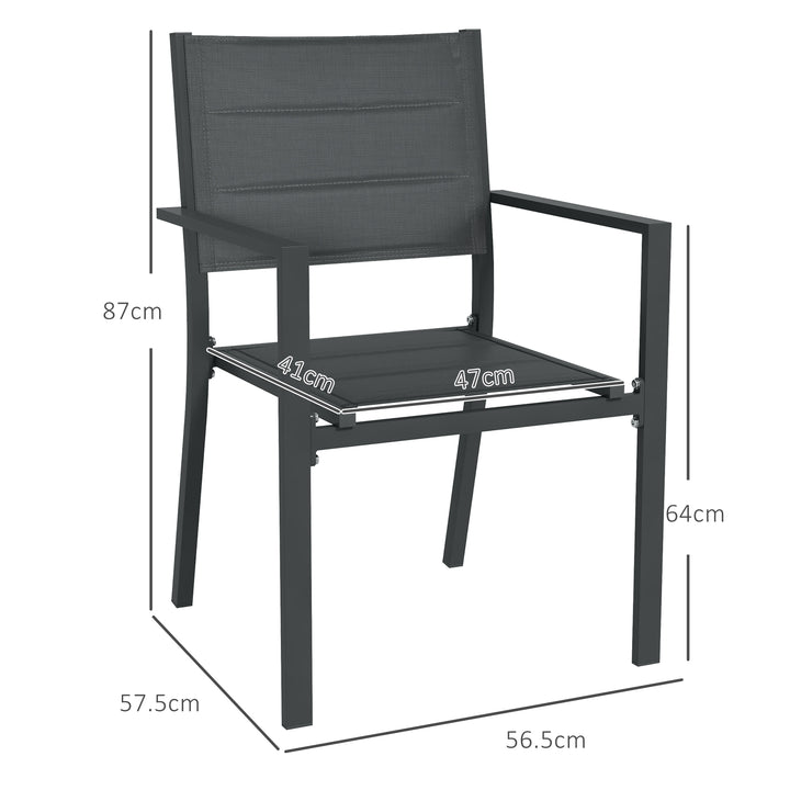 Garden Chairs: Stackable Aluminium Duo