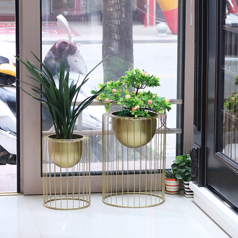 500mm Modern Flower Stand Gold Plant Stand for Indoors Modern Flower Stand in Large