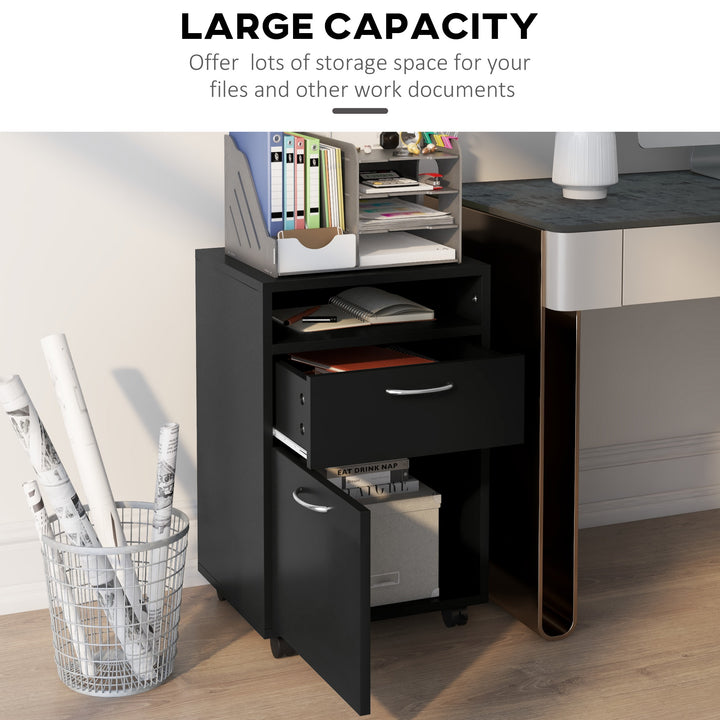 Mobile Storage Cabinet: Office Home Organiser with Drawer