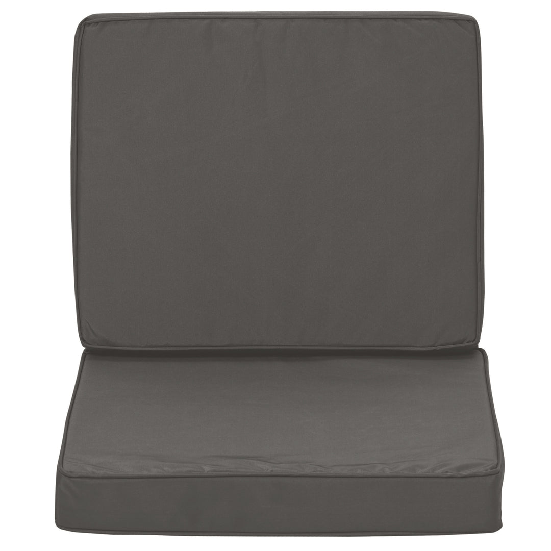 Set of 2 Garden Seat and Back Cushion Set