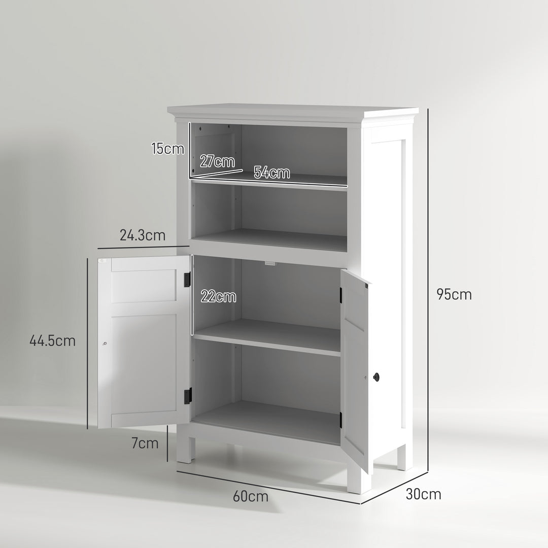 HOMCOM Multi-Storage Bathroom Cabinet