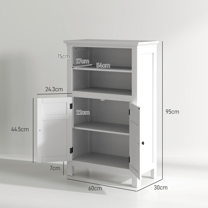 HOMCOM Multi-Storage Bathroom Cabinet