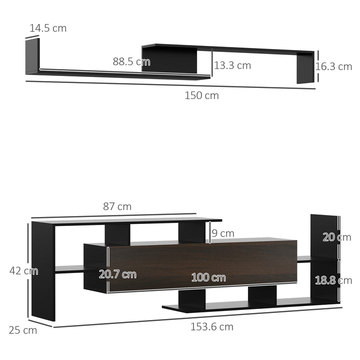 TV Cabinet: Wall-Mounted Media Unit for 65" TVs