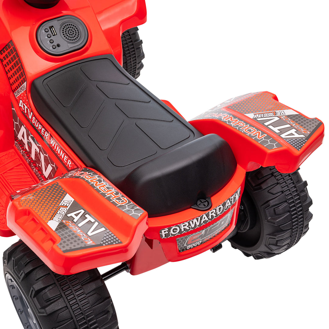 Kids' Battery-Powered Ride-On ATV with Real Working Headlights