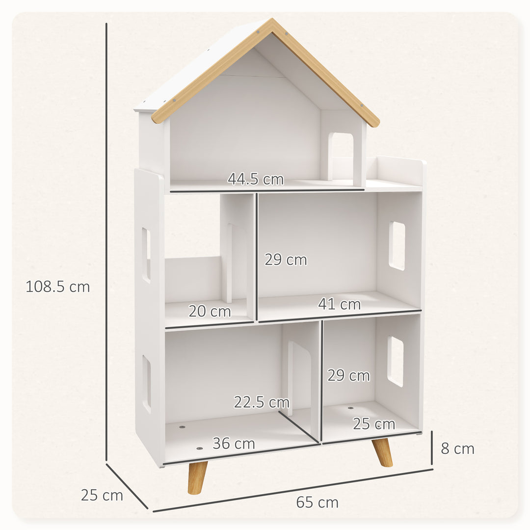 3-Tier Children's Toy Storage Unit with 6 Bins