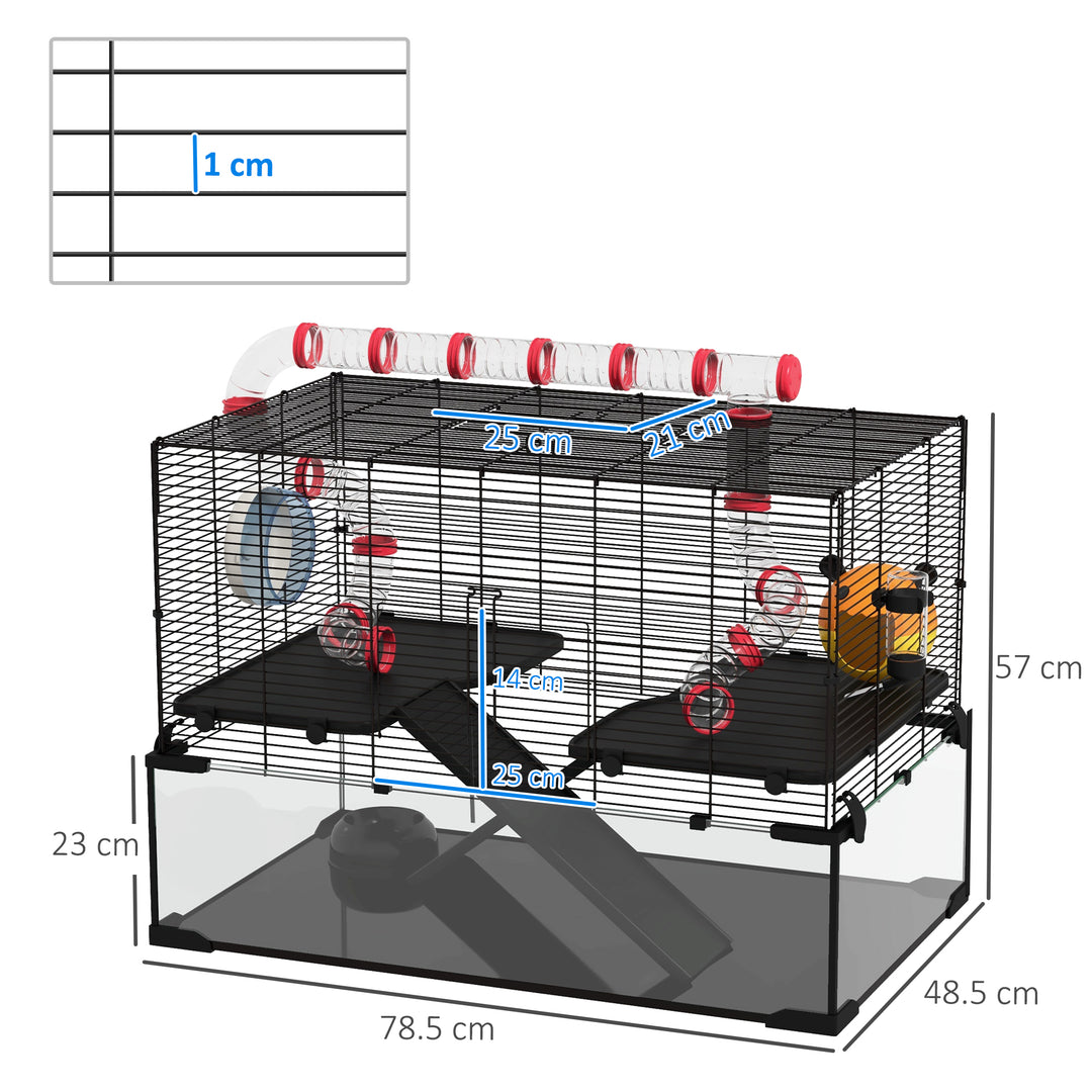 Hamster Haven: Deep Glass Base