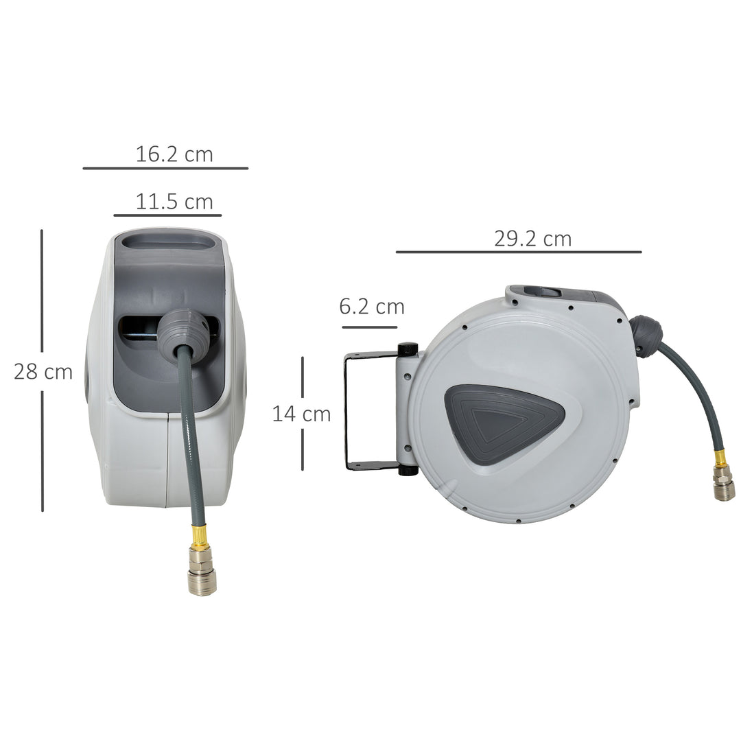 Retractable Air Hose Reel 10m+90cm (Hose Diameter 3/8" 9.5mm)