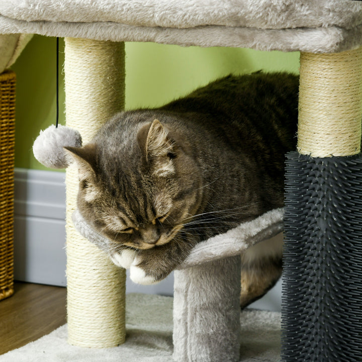 Kitty Climber: 48cm Cat Tree with Self-Groomer