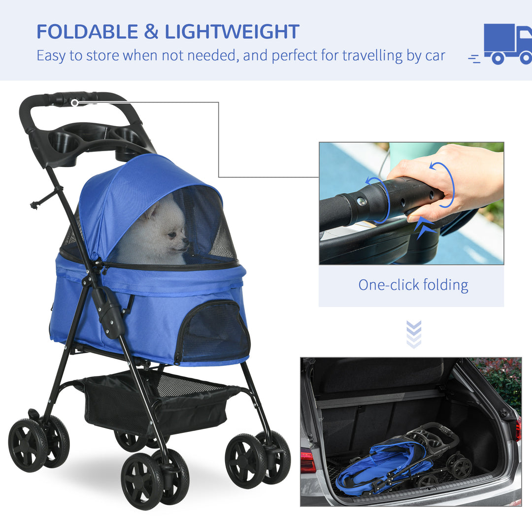 Dog Stroller with Rain Cover