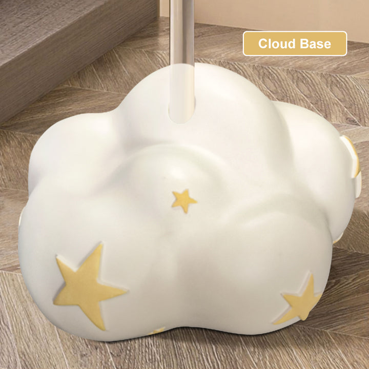 Cute Flying Rabbit Side Table with Open Storage Floor Resin Bunny End Table