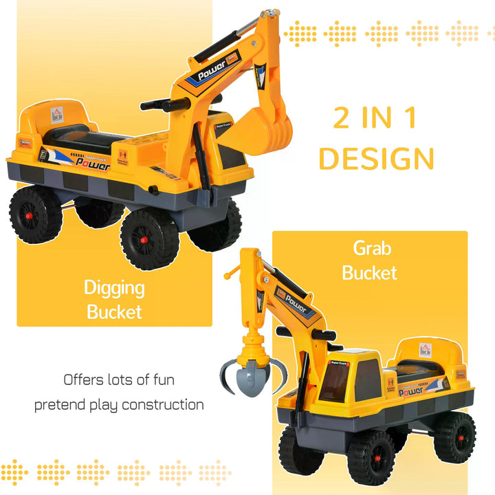 Ride-On Excavator for Toddlers