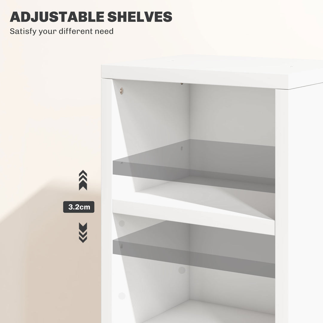 Set of Two 102 CD Storage Units - High Gloss White