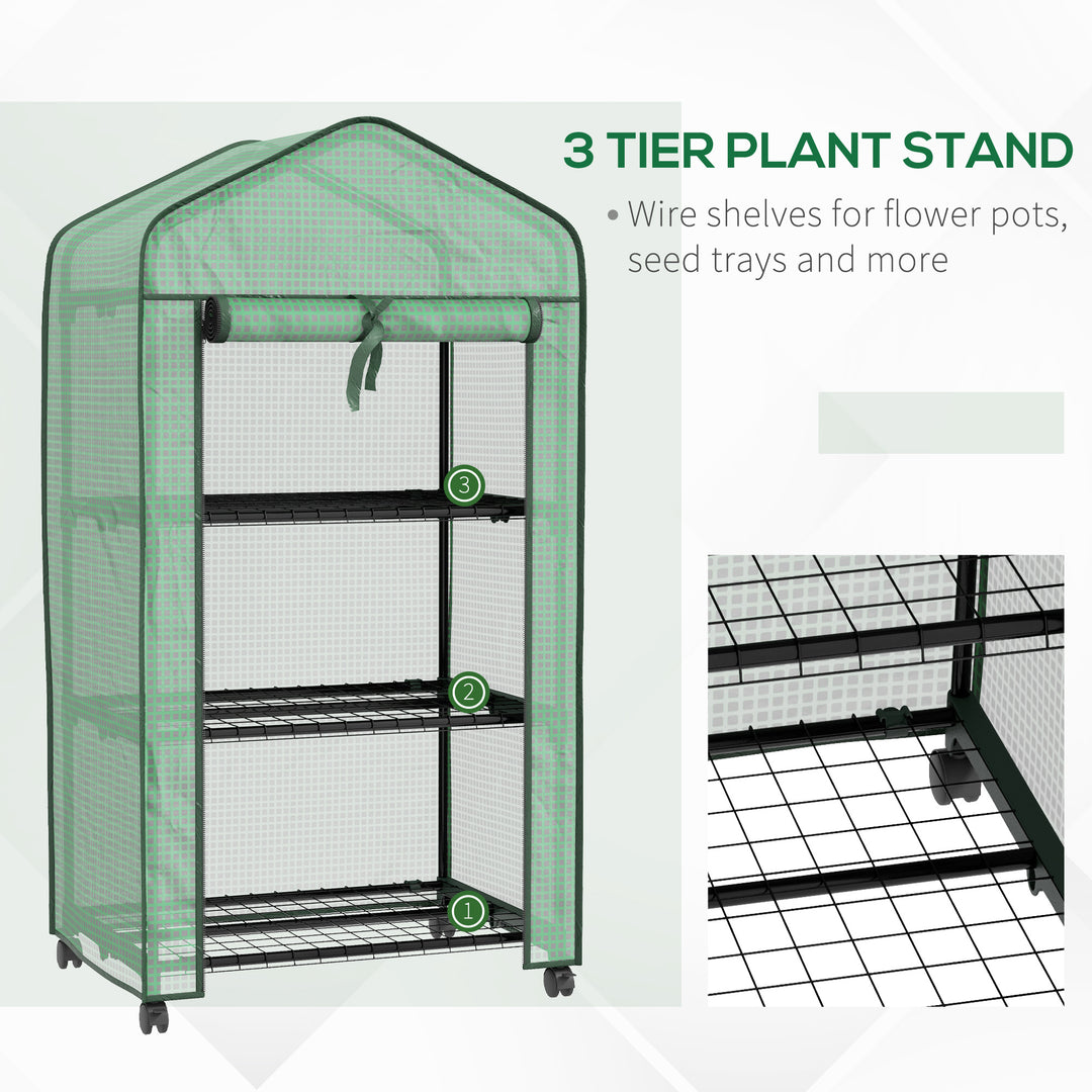 Three-Tier Mini Greenhouse - Green