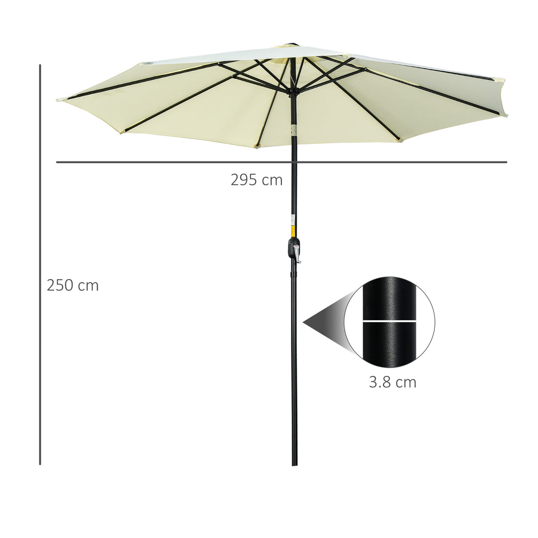 3(m) Tilting Parasol Garden Umbrellas