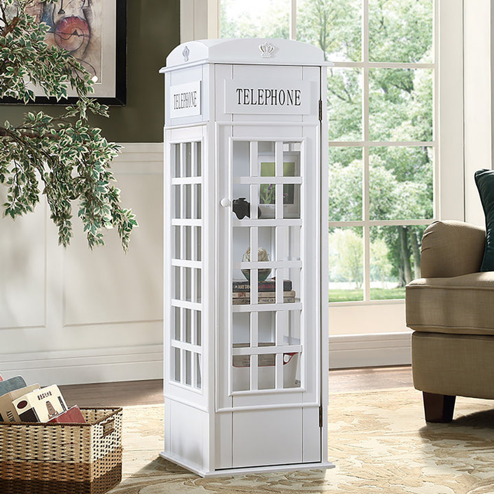 Phone Booth-Shaped Retro Kid's Bookcase England Style