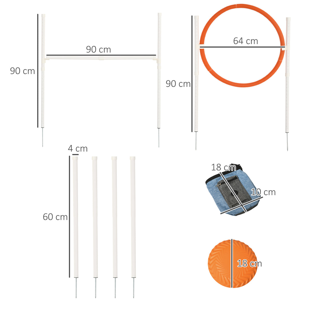 Dog Agility Training Kit with Portable Carry Bag